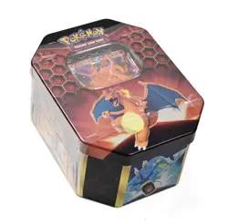 Pokemon Hidden Fates Charizard GX Tin – 4 Packs – Factory Sealed SM211 - Image 1