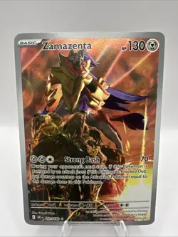 Zamazenta 201/182 Destined Rivals Illustration Rare Pokemon TCG - Image 2