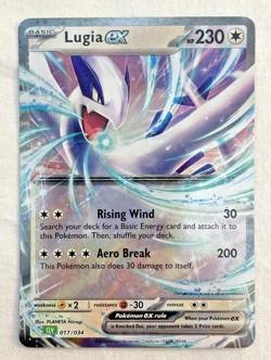 1x Lugia ex 017/034 Classic Collection Trading Card Game Pokemon Card NM - Image 1