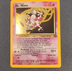 Pokemon Mr. Mime Jungle Basic Holo Rare Pokemon TCG Card #6/64 40 HP 1999 - Image 1