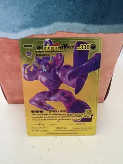 Pokemon Grimmsnarl VMAX Gold Foil Fan Art Card HP 330 Gigantamax 115/189 - Image 1