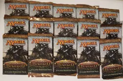 LOT OF 15 MIRRODIN BESIEGED Sealed Booster Packs from Box Unopened Magic NEW #3 - Image 1
