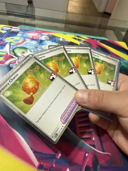 4x Bravery Charm 173/193 Cosmos Holo Play! Prize Pack Series Stamp Promo Pokemon - Image 1