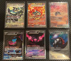 Pokemon - Munkidori EX, Pecharunt EX, Iron Treads EX, Great Tusk EX - 6 SIR Lot - Image 1