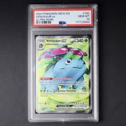 Venusaur ex 182/165 Ultra Rare PSA 10 GEM MINT Pokemon 151 - Image 1