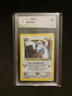 Lugia 9/111 Carta Pokemon Holo Italiano GRAAD 4 set Neo Genesis #9 - Image 1