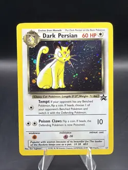 Pokemon Dark Persian 17/53 Wotc Promo Holo NM- - Image 1