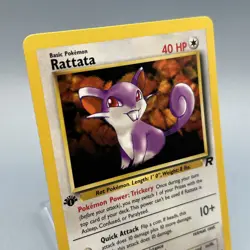 Rattata 66/82 - Team Rocket - 1st Edition - Pokemon TCG - Image 1