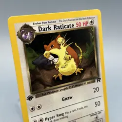 Dark Raticate 51/82 - Team Rocket - 1st Edition - Pokemon TCG - Image 1