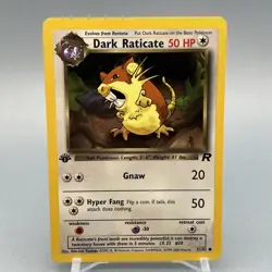 Dark Raticate 51/82 - Team Rocket - 1st Edition - Pokemon TCG - Image 2