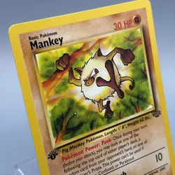 Mankey 55/64 - Jungle - 1st Edition - Pokemon TCG - Image 1