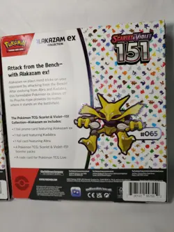 Pokemon TCG Scarlet & Violet 151 Alakazam ex Collection Booster Box New 2 Boxes - Image 5