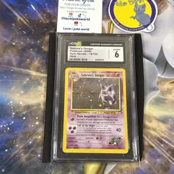 Pokemon 2000 Gym Heroes Holo #14 Sabrina's Gengar - CGC 6 - Image 1