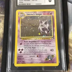 Pokemon 2000 Gym Heroes Holo #14 Sabrina's Gengar - CGC 6 - Image 2