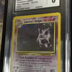Pokemon 2000 Gym Heroes Holo #14 Sabrina's Gengar - CGC 6 - Image 4