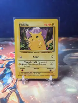 Pokemon TCG Pikachu Base Set Yellow Cheeks 1999 58/102 MP-HP - Image 1