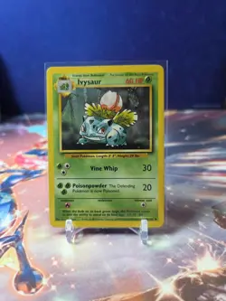 Pokemon TCG Base Set Ivysaur #30/102 Unlimited Uncommon Vintage 1999 LP - Image 1
