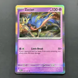 Pokemon TCG Phantasmal Flames Zacian Holo 045/094 - Image 1
