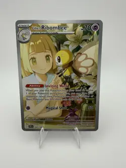 Pokemon TCG Lillie's Ribombee Card Journey Together Illustration, 164/159 - Image 1