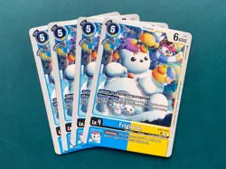 Frigimon EX11-015 Playset Dawn of Liberator Digimon Card Game x4 - Image 1