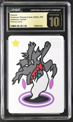 2025 POKEMON JAPANESE TARUKA PICTURE CARD DARKRAI CGC 10 PRISTINE - Image 1