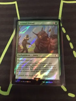MTG Magic The Gathering Animal Friend Surge Foil Squirrel Enchantment Fallout - Image 1