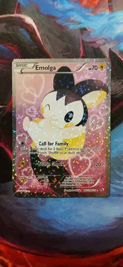 Pokemon Emolga Ultra Rare Full Art Holo RC23/RC25 Legendary Treasures - Image 1