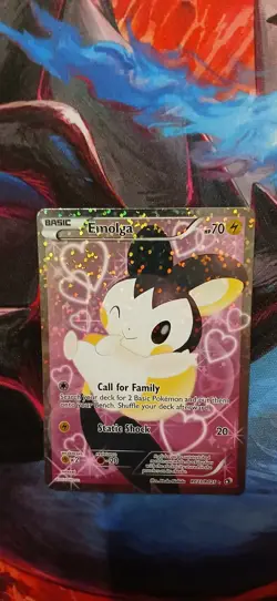 Pokemon Emolga Ultra Rare Full Art Holo RC23/RC25 Legendary Treasures - Image 5