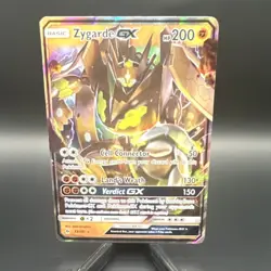 Pokemon TCG Zygarde GX Ultra Rare Full Art Holo SM6 Forbidden Light 73/131 - Image 1