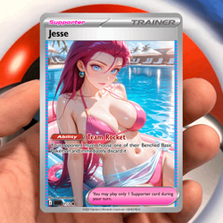 Jesse Trainer Support Full Art Custom Pokemon Tcg - Image 1