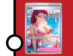 Jesse Trainer Support Full Art Custom Pokemon Tcg - Image 3