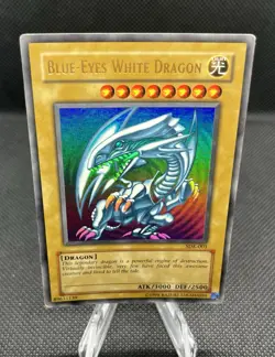 Vintage 1996 Yu-Gi-Oh! Blue-Eyes White Dragon SDK-001 - Rare Unlimited - VG - Image 5