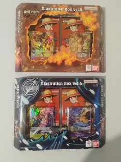 One Piece TCG Illustration Box Vol 5 and Vol 6 BUNDLE SEALED Free Shipping - Image 1