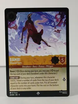 Bambi - Ethereal Fawn - Super Rare/Foil - Winterspell #24- LORCANA -T - Image 1