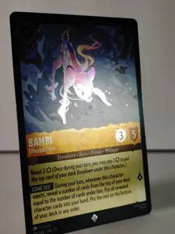 Bambi - Ethereal Fawn - Super Rare/Foil - Winterspell #24- LORCANA -T - Image 2