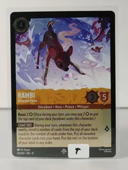 Bambi - Ethereal Fawn - Super Rare/Foil - Winterspell #24- LORCANA -T - Image 5