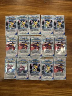 NEW SEALED Disney Lorcana TCG Winterspell English 15x Booster Packs - Image 1