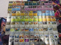 Pokemon Lot 63x Reverse Holo Cards Near Complete Prismatic Evolutions Master Set - Image 1
