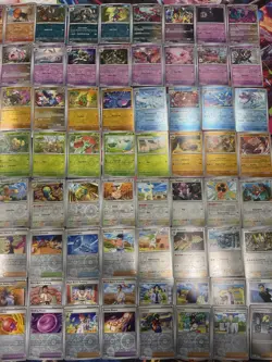 Pokemon Lot 63x Reverse Holo Cards Near Complete Prismatic Evolutions Master Set - Image 3