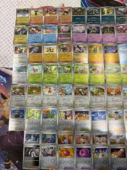 Pokemon Lot 63x Reverse Holo Cards Near Complete Prismatic Evolutions Master Set - Image 5