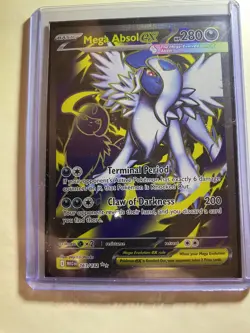 Mega Absol EX 161/132 Mega Evolution Pokemon Card w/ Sleeve and Top Loader - Image 1