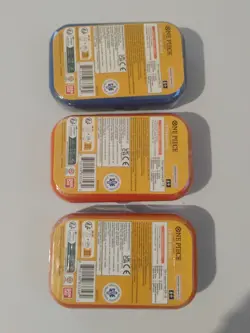 Set of 3 One Piece Card Game Vol.2 Mini-Tins FULL SET NEW SEALED Ace Luffy Sabo - Image 3