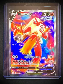 Blaziken V Full Art 161/198 Chilling Reign NM Ultra Rare Pokemon Card Minty - Image 1