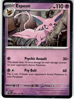 Espeon - (Cosmos Holo) Rare Miscellaneous Cards & Products 033/131 LP - Image 1