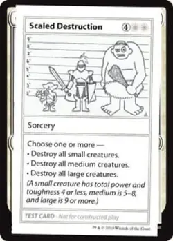 Scaled Destruction (2021 Edition) [Mystery Booster Playtest Cards] Near Mint - Image 1