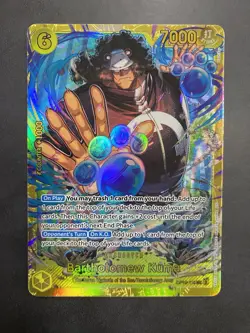 OP12-119 SEC Bartholomew Kuma One Piece TCG Card Game - Image 1