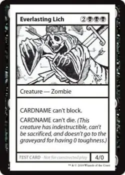 Everlasting Lich (2021 Edition) [Mystery Booster Playtest Cards] Near Mint - Image 1
