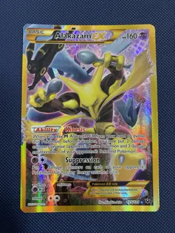 Alakazam EX Fates Collide Holo Card 125/124 Secret Pokemon TCG - MP - Image 1