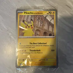 Pikachu At The Museum OVERSIZED Promo Card - Natural History Museum - SEALED - Image 1