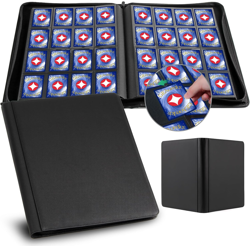 Premium Card Binder 16 Pocket, PU Cover Trading Card Binder for 1000+ Cards, St - Image 1